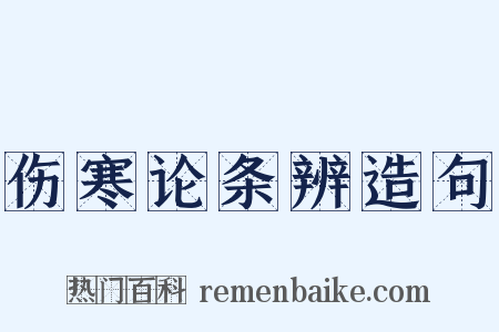 伤寒论条辨造句是什么意思的图片